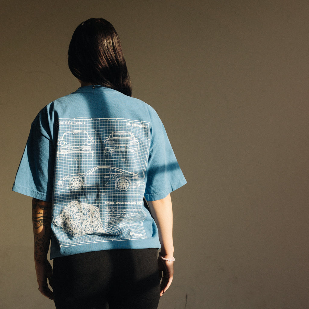 Porsche 991 Turbo S Blueprint Tee
