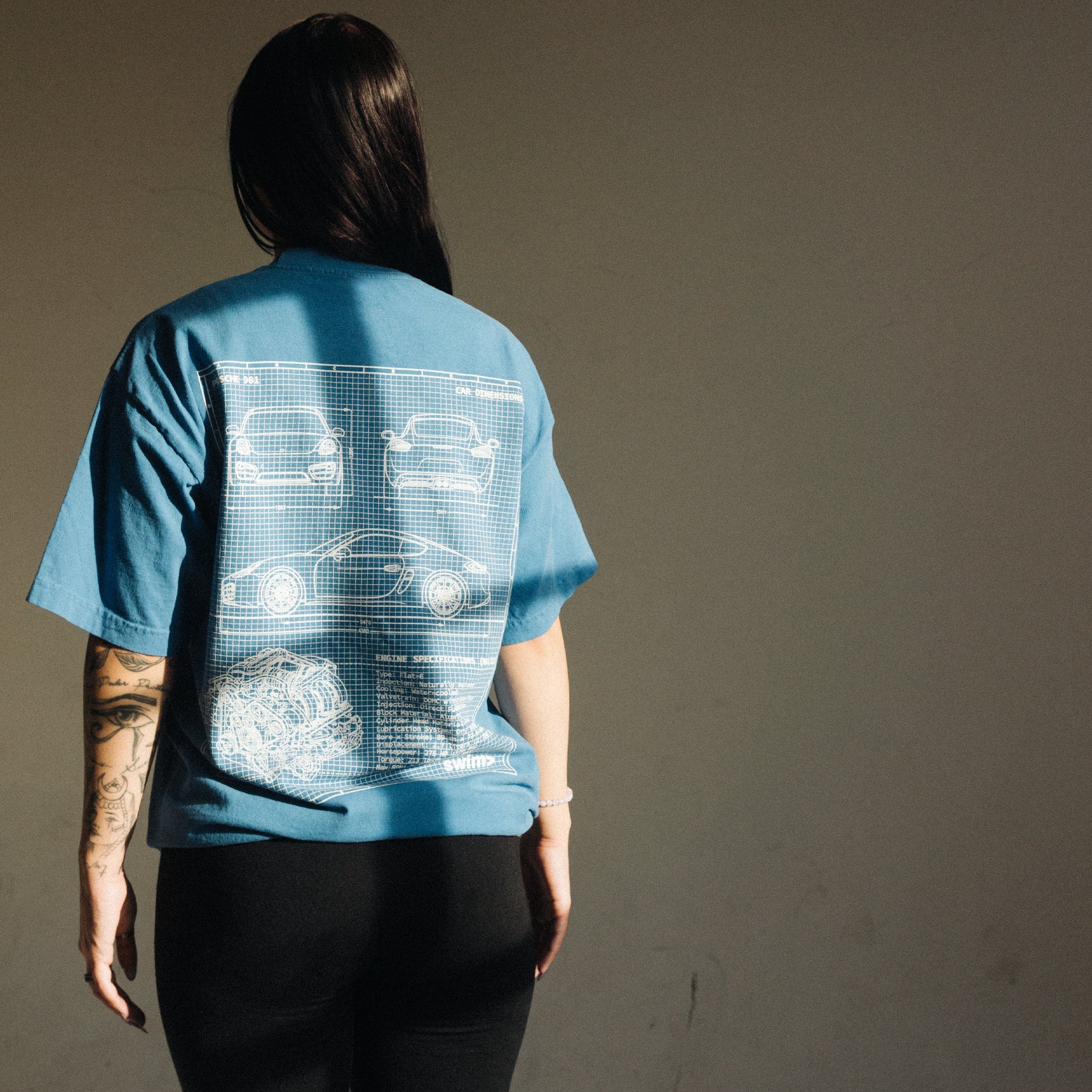 Porsche 981 Blueprint Tee