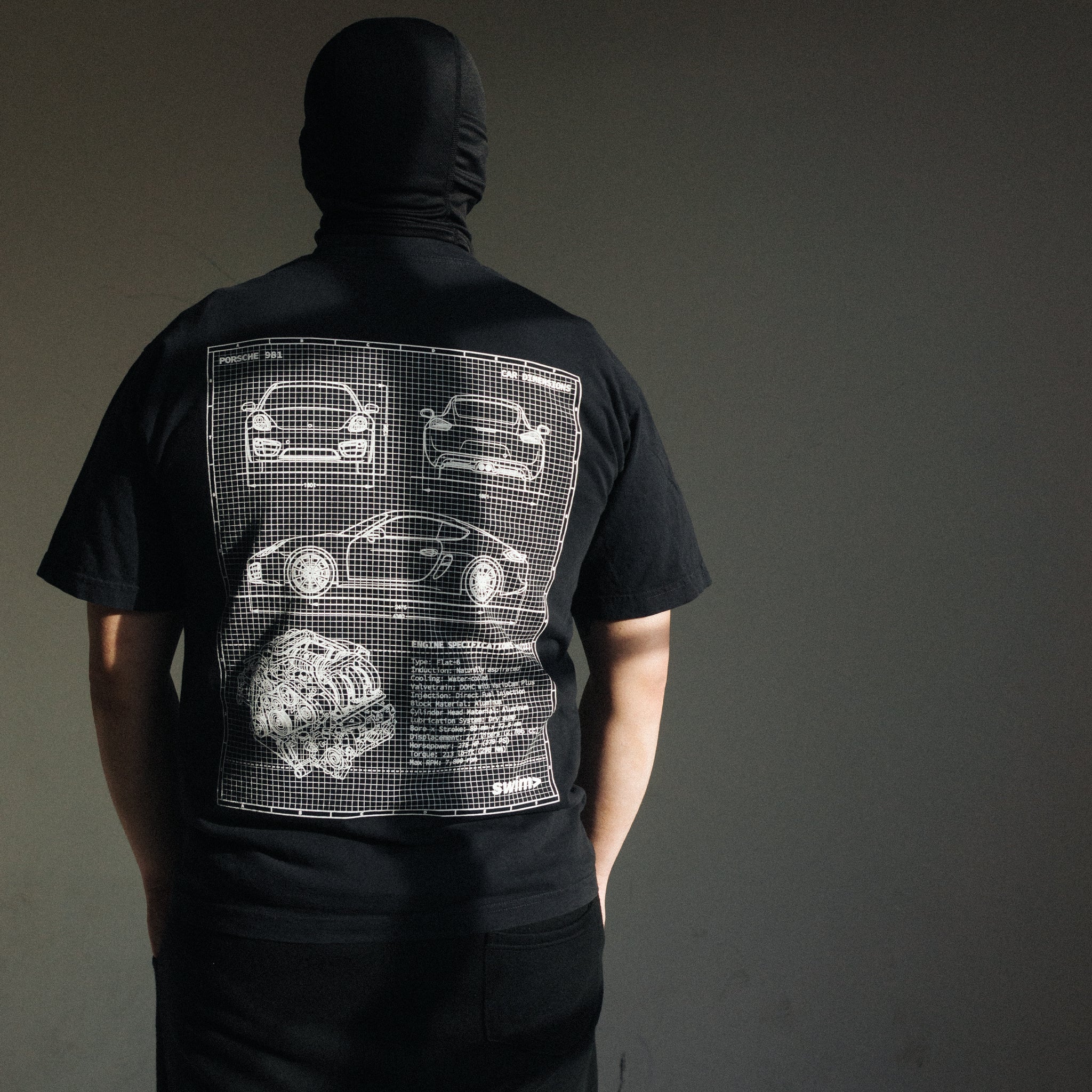 Porsche 981 Blueprint Tee