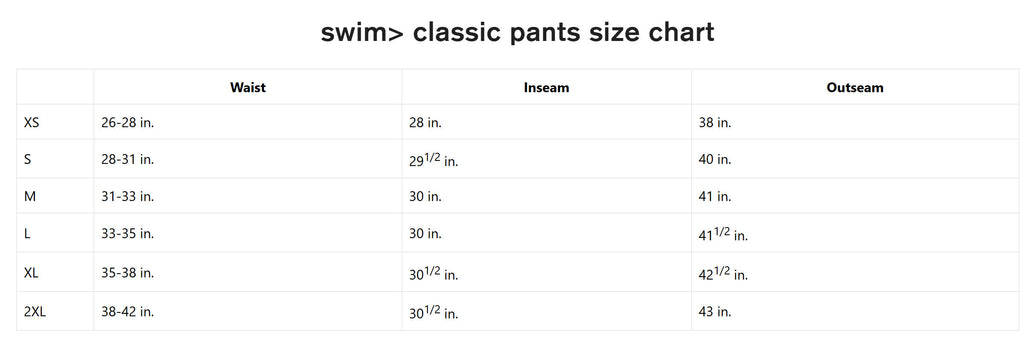 swim> classic black sweatpants