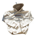 swim> white smoke hoodie