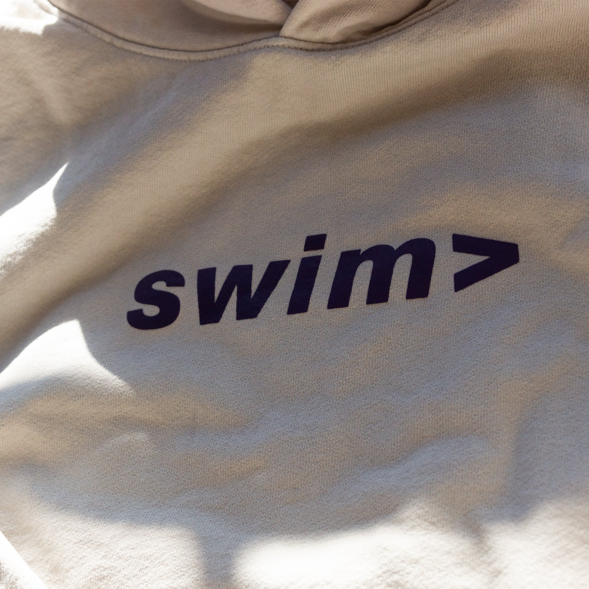 swim> white smoke hoodie