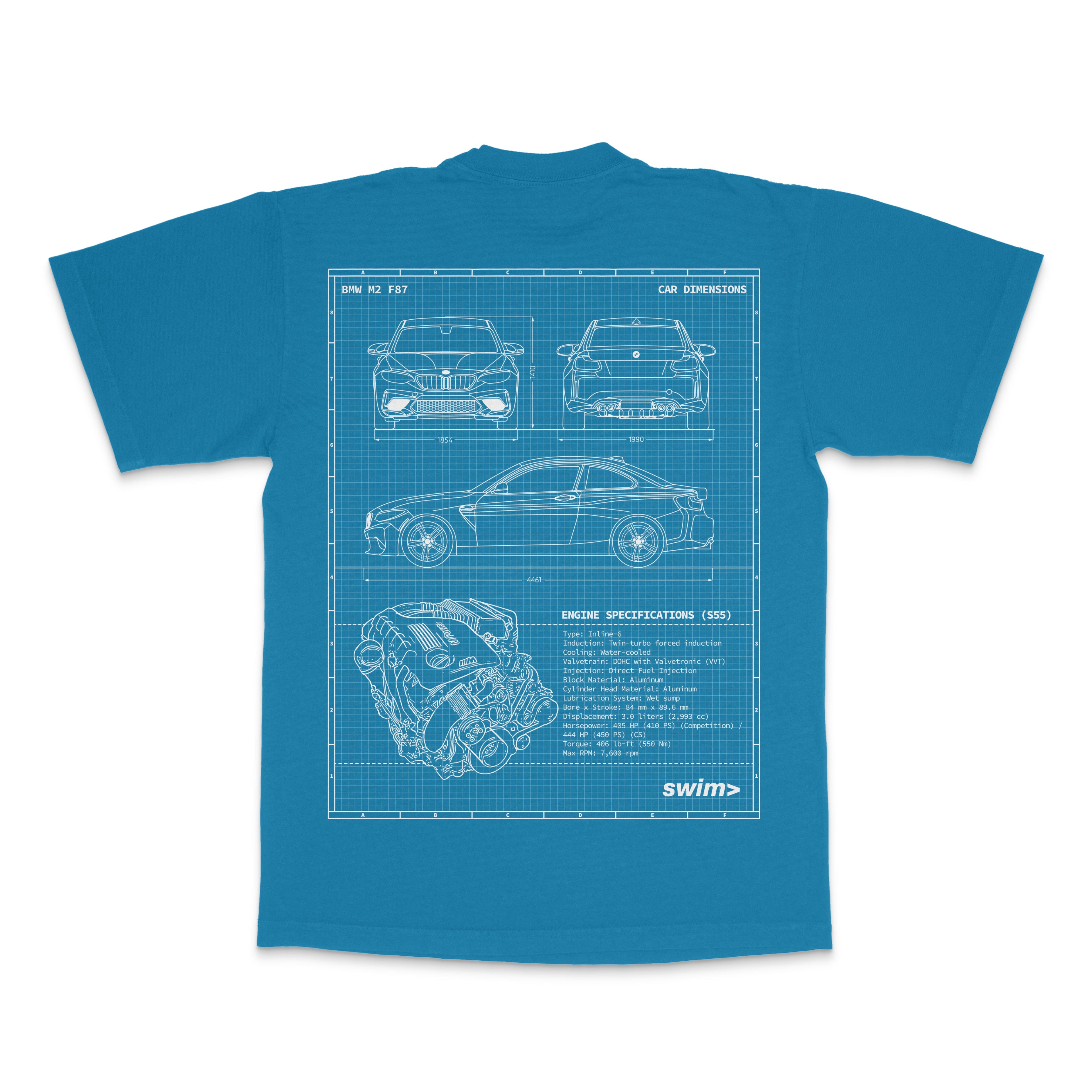 BMW M2 F87 Blueprint Tee