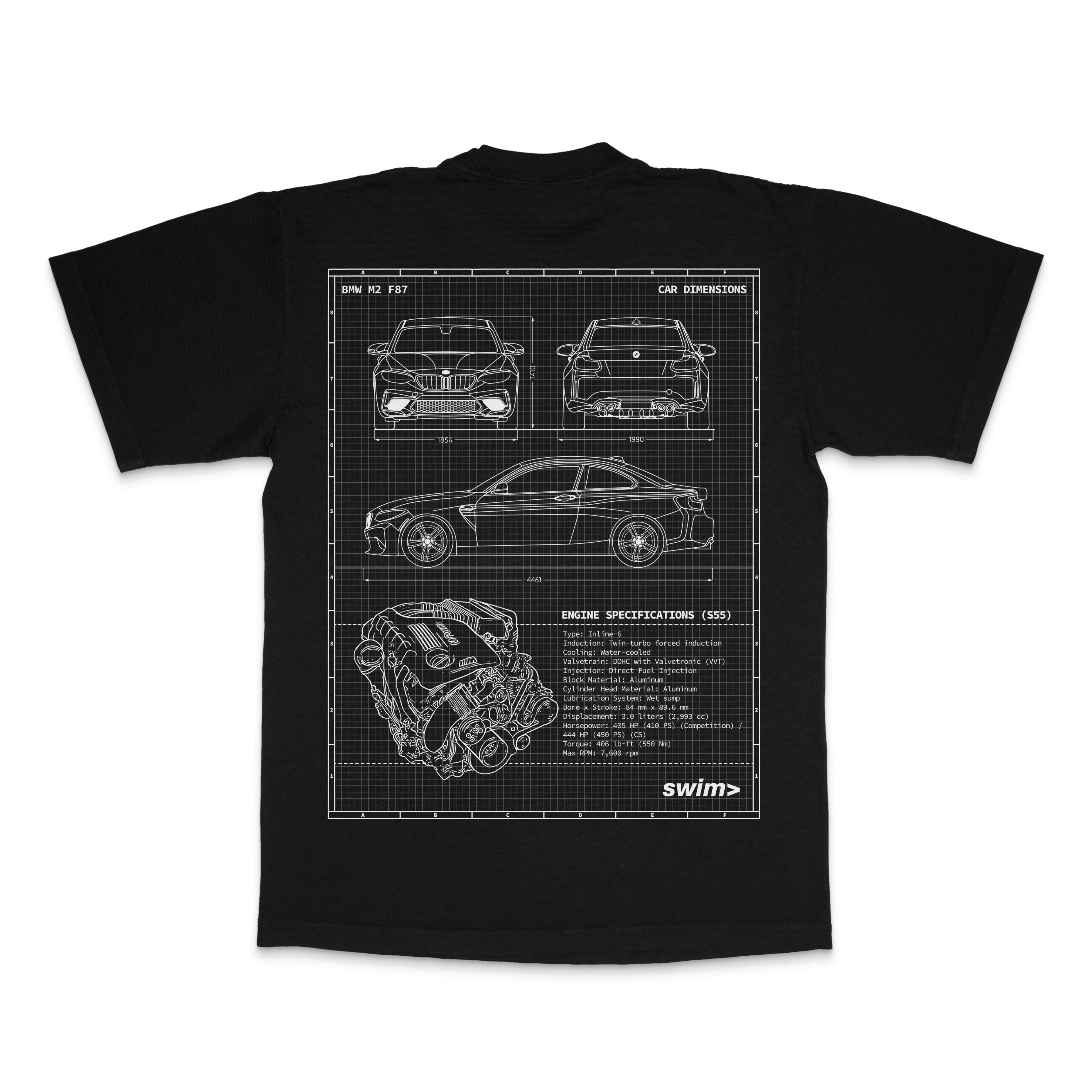 BMW M2 F87 Blueprint Tee