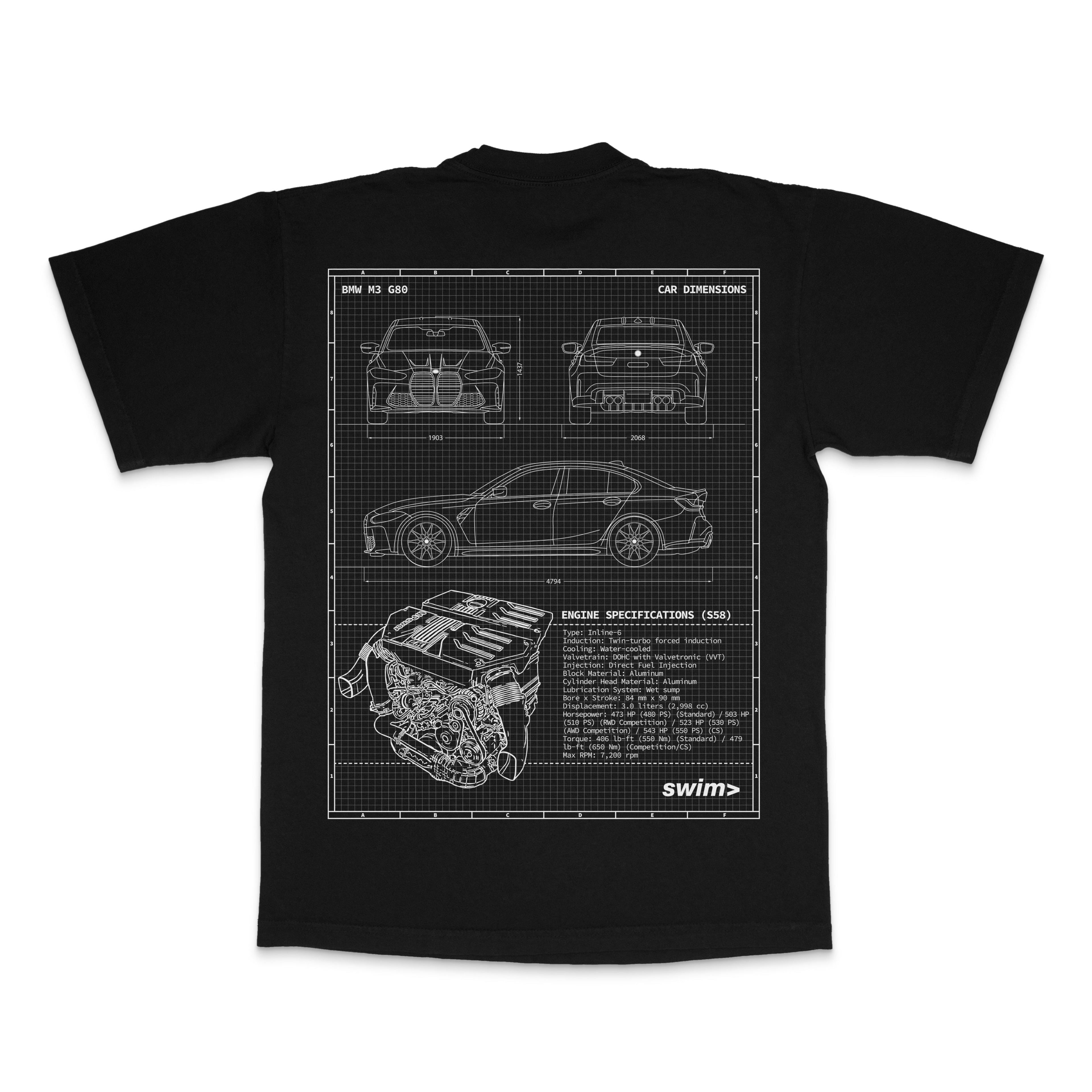 BMW M3 G80 Blueprint Tee