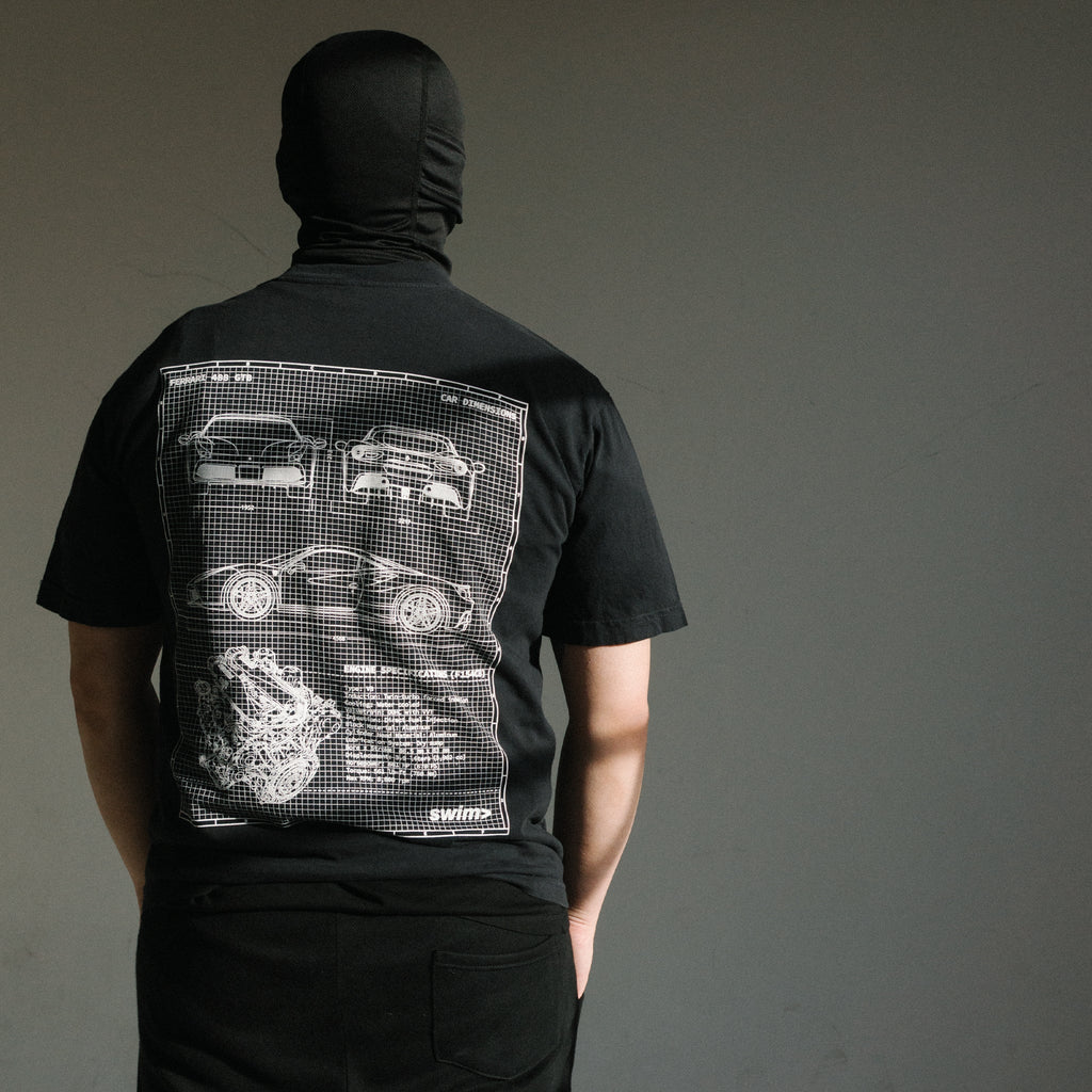 Ferrari 488 GTB Blueprint Tee