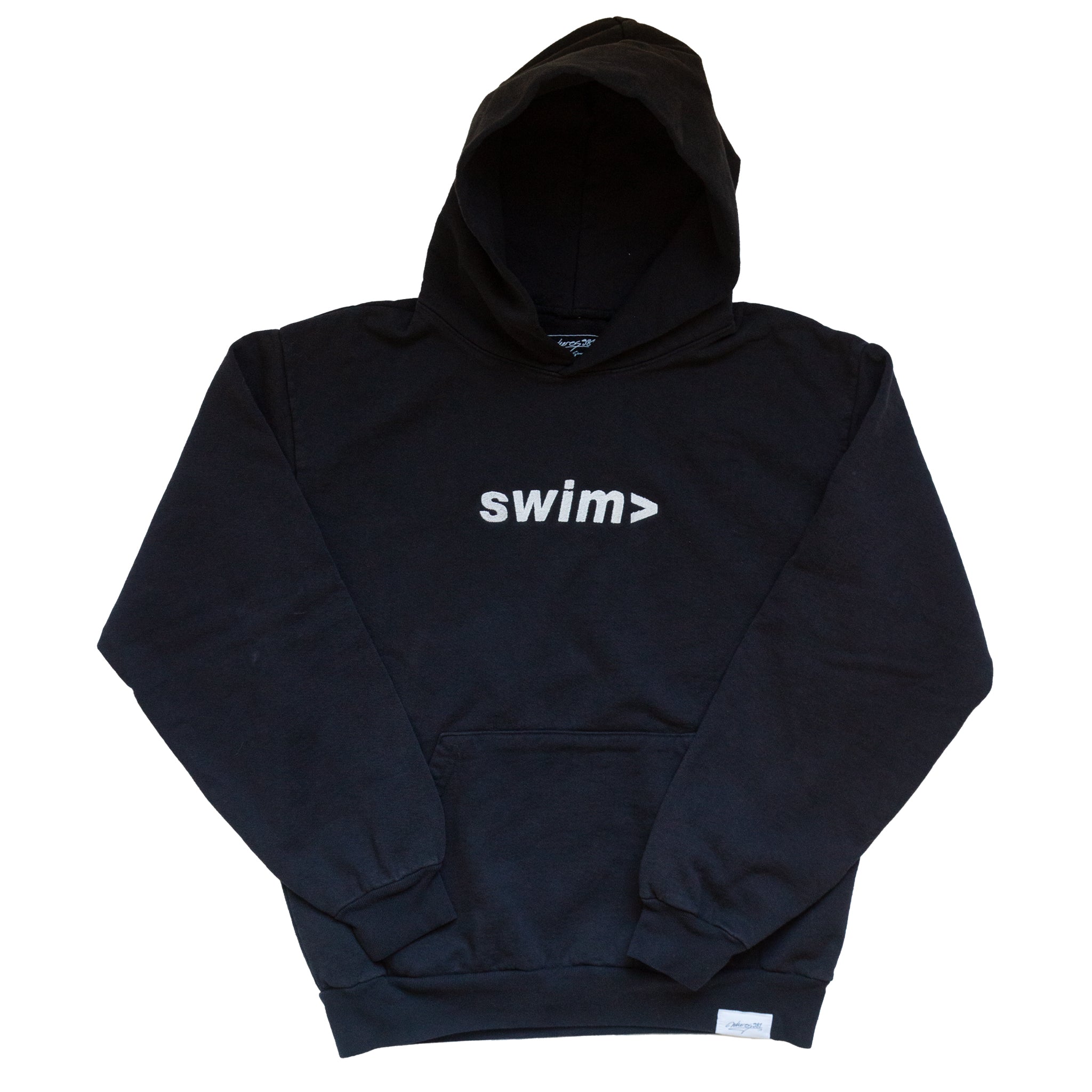 swim> off-black hoodie