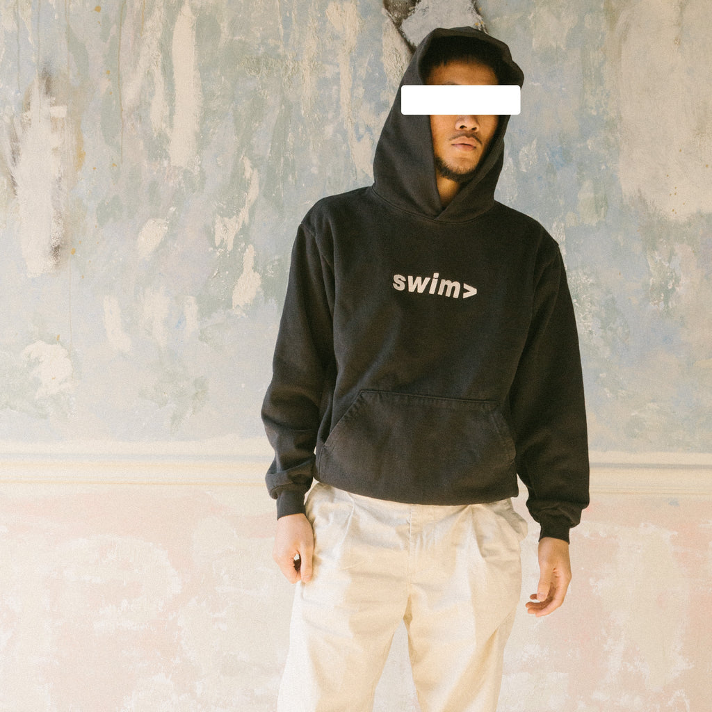 swim> off-black hoodie